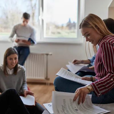 Estudiantes en un piso compartido de Valencia